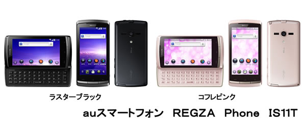 auスマートフォン REGZA Phone IS11T