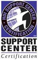 「サポートセンター国際認定」ロゴ