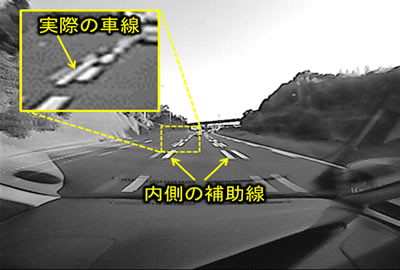 図2 広角カメラ撮影の多重線路例