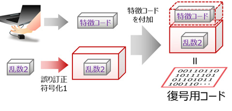 図2 復号処理（クライアント端末）の模式図
