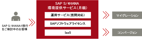 「SAP S/4HANA環境提供サービス」の概要