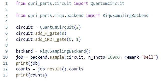 図4 QURI Partsによるプログラミング例